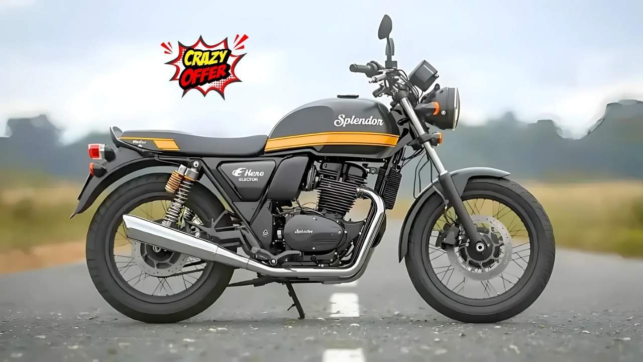 Electric Hero Splendor Launched 300km Range, Eco-Friendly Ride at ₹45,000