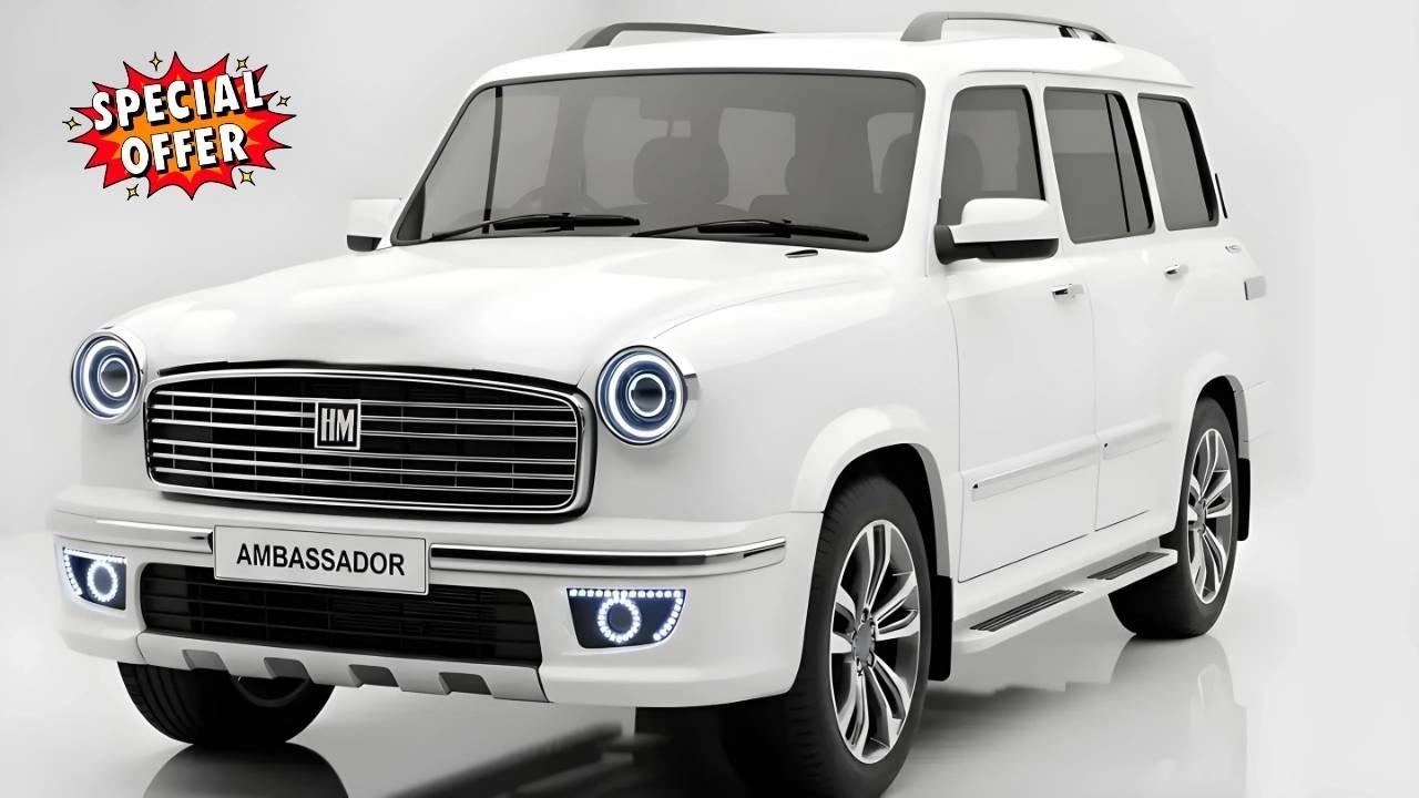 Hindustan Ambassador Relaunch Classic Sedan Back with 14 kml Mileage & Dhansu Features